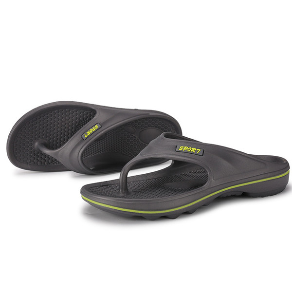 New Men's Green-legged slippers in Summer 2019 Home bathroom slippers