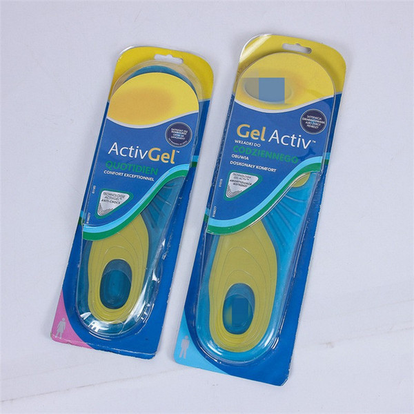 One Size Fit All Men Women Insoles Shock Absorption Movement Insole Massage Insoles Breathable Silica Gel Insole 10 Pairs DHL