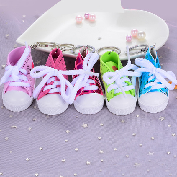 Mini Sequin Shoes Keychain Creative Funny Keyring Gift Party Favor Gift Bags Decor Pendant Ornament LLA304