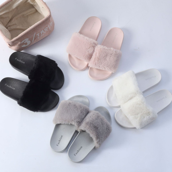 New Cotton Slippers Indoor Antiskid Women Thick Bottom Solid Color Plush Open Toes Home Shoes Slippers Wholesale