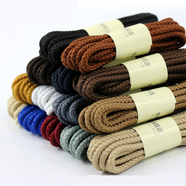 1Pair 8 Colors Shoelace - Top Quality Polyester Solid Classic Round Shoelaces Casual Sports Boots Sneaker Shoe Lace 80cm 100cm 120cm 140cm