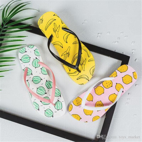 Summer Slipper Indoor Bathroom Home Cartoon Slippers Mens Women Shoes Fashion Sandals Slippers Beach Flip Flops