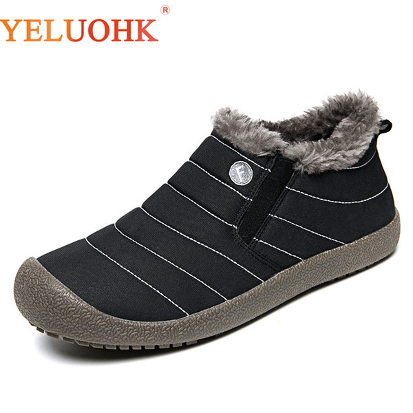 39-47 Winter Slippers Men Big Size Home Shoes Men Indoor Shoes Plush Warm Winter Slippers