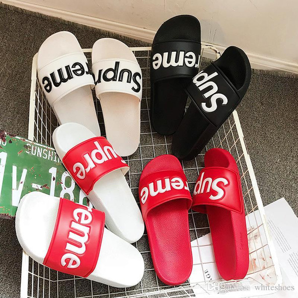 Men Women Sandals Designer Shoes Luxury Slide Summer Fashion Wide Flat Slippery With Thick Sandals Slipper Flip Flop With Box