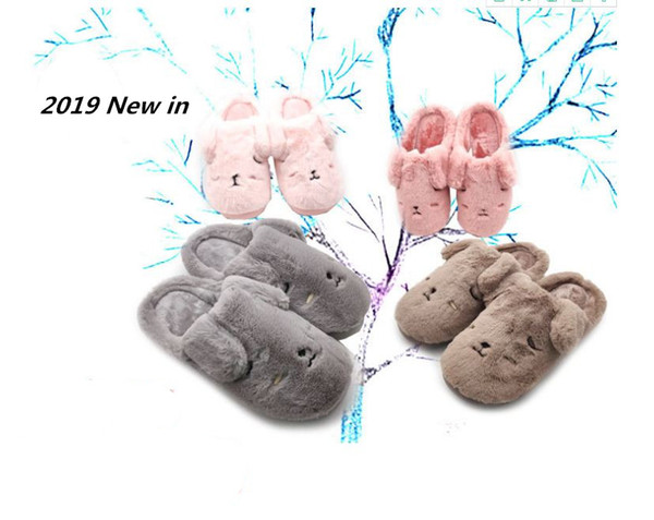 Wholesale Memory Foam Slippers Fuzzy Wool-Like Plush Fleece Lined House Shoes Indoor Outdoor Anti-Skid Rubber Sole #144