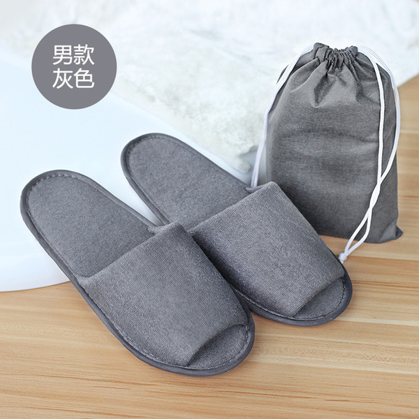Traveling portable folding slippers Men and women couples travel standing non-disposable home hotel four seasons can wear slippers