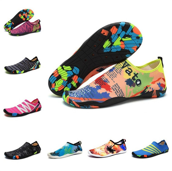 Hot sale High-quality Printed leisure diving shoes Outdoor beach shoes men and women Swimming shoes T3I0313