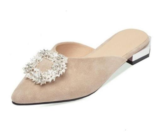 2019 New Spring Plus Size 32-48 Women Flats Shoes Pointed Toe 4 Colors Office Ladies Daily Shoe Women Club Vacation