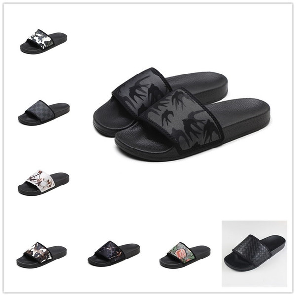 Men Women Sandals Designer Shoes Luxury Slide Summer Fashion Wide Flat Slippery mens Sandals Slipper Flip Flop size 35-45 Home Shoes Wear