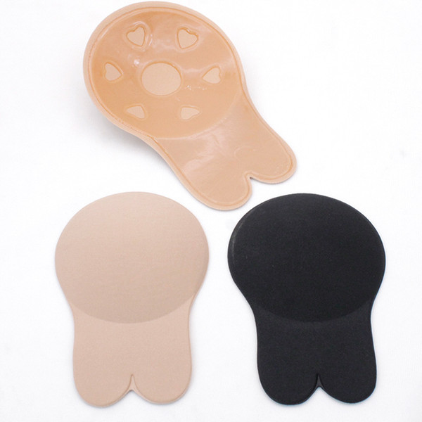 Women Rabbit Ear Chest Sticker Invisible Brassiere Silica Gel Bra Breast Enhancement Black Complexion Comfort Ventilate 6tc2 C1