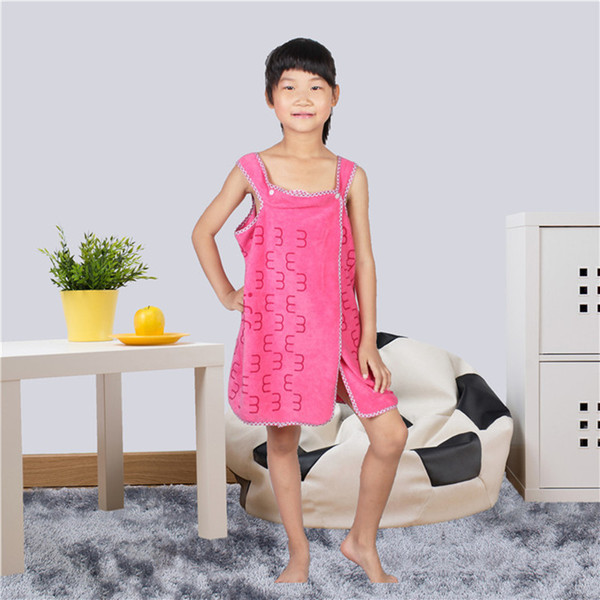 Summer new product children can wear bath towel children's super fibre condole belt bath skirt household necessities wholesale