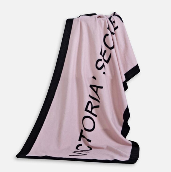 Summer Brand VS Secret Bath Towel Beach Towel Pink Micro Fibre Fleece Blanket Small Victoria Drying Washcloth Swimwear Shower Free Shipping