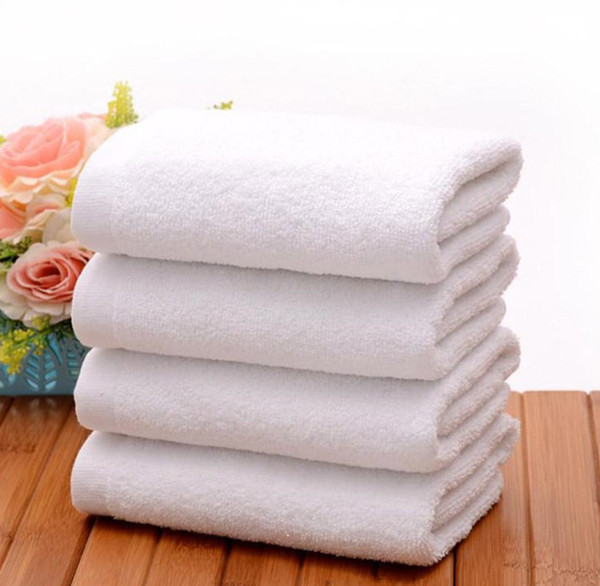 Hot Sale New White 100% Cotton Bath Towels Face Towel SPA Salon Towel High Quality