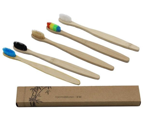 wholesale cheap price free shiping 20pcs/lot bamboo toothbrushes, low-carbon green natural bamboo by hand toothbrush