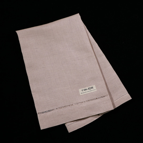 TL004 : 12 pieces/pack guest towels with hemstitched edge