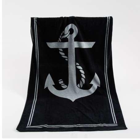 Beach Towels 100% cotton 160*85cm Anchor printed Quick-drying Adult Bath Towel Sport Camping Swimwear Sand Beach Towel