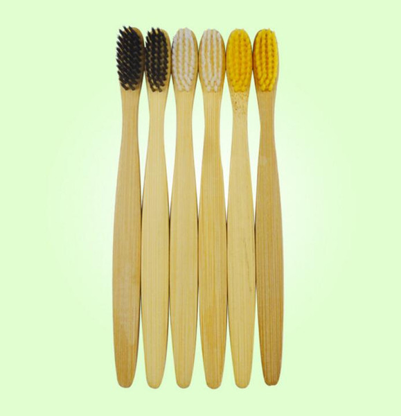 Bamboo toothbrush tongue cleaner Nylon Bristles Oral Care Manual Toothbrushes Tooth Brush hotel Disposable Toothbrushes Travel Bath Supplies