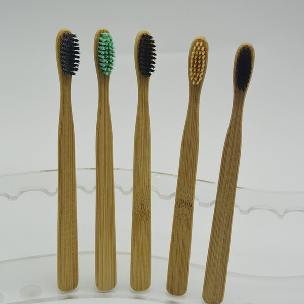 Wholesale Popular Bamboo Toothbrushes Eco Friendly Hotel Room Supplies Tongue Cleaner Denture Teeth Toothbrush Top Quality