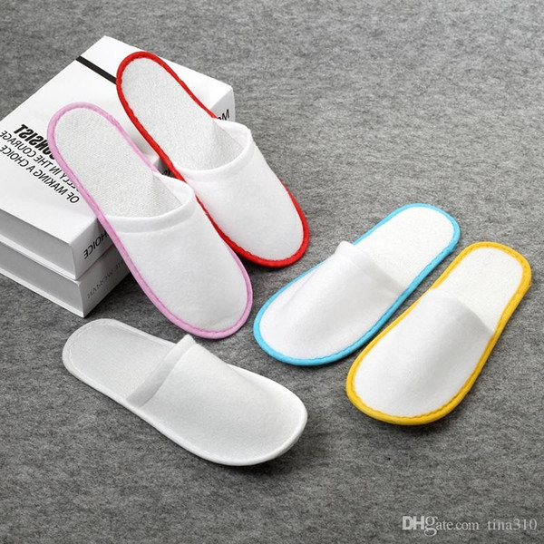 High quality Hotel Travel Disposable Indoor Slippers sandals disposable shoes 1000pairs/lot T2I030