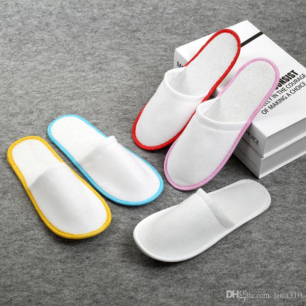 High quality Hotel Travel Disposable Indoor Slippers homec olor sandals babouche travel shoes 1000pairs/lot T2I029