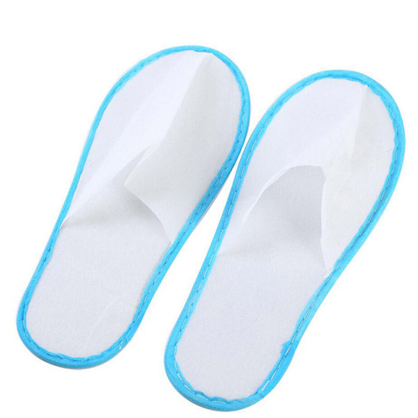 1Pairs Towel Hotel Disposable Slippers Travel Spa Guest Shoes Terry Lot sales