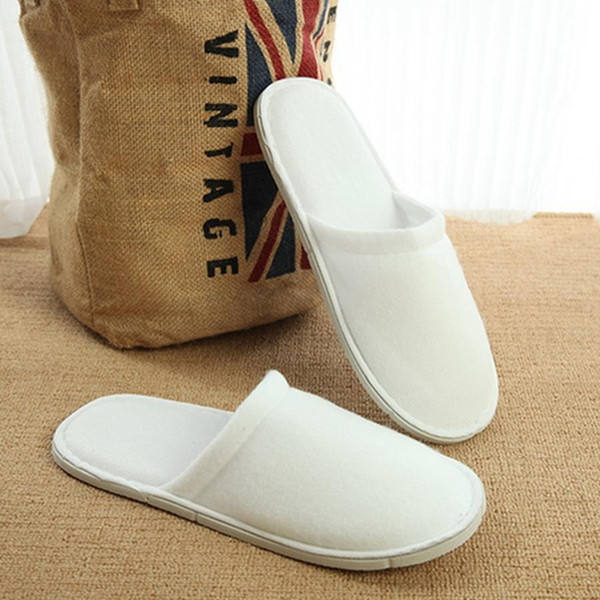 Customizable Disposable Slippers Comfortable Inner Thick Disposable Slippers Anti-slip Home Guest Shoes Breathable Soft Slippers DH0608