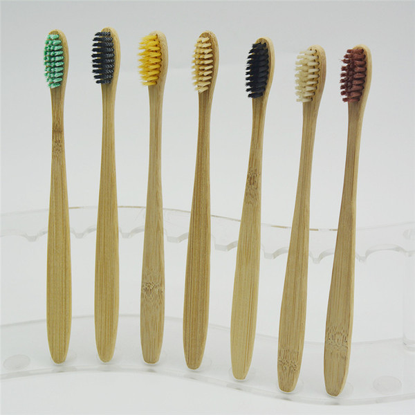 100Pcs Bamboo Toothbrushes Tongue Cleaner Denture Teeth Travel Kit Tooth Brush MADE IN CHINA FREE SHIPPING