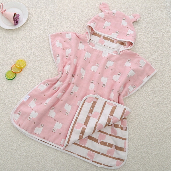 Baby Bath Towel Children Hooded Towel Kids Beach Pool Towels Cotton Character