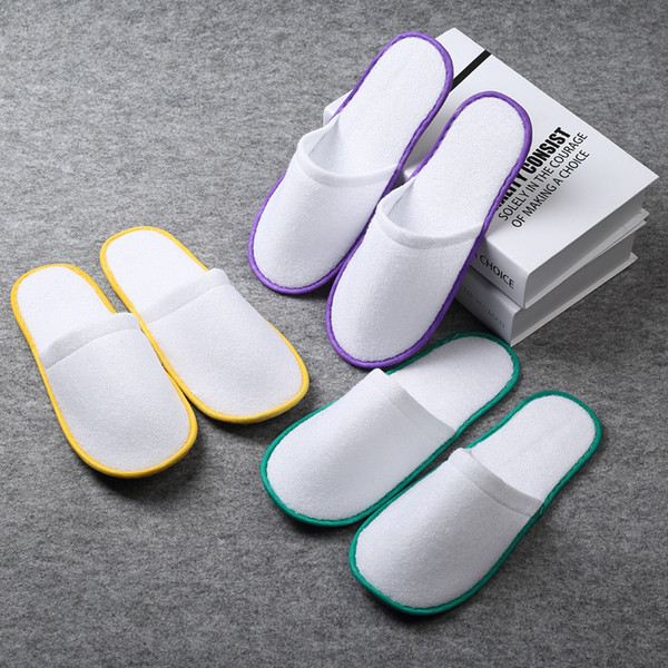 High quality Hotel Travel Disposable Indoor Slippers home color sandals babouche travel shoes 200pairs/lot T2I031