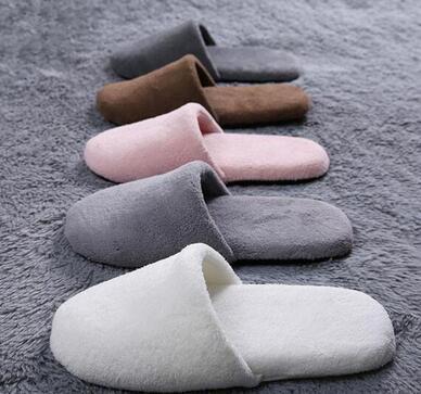 2019 new Five-star hotel high-end clubhouse bed and breakfast inn disposable slippers thickened coral slipper free shipping