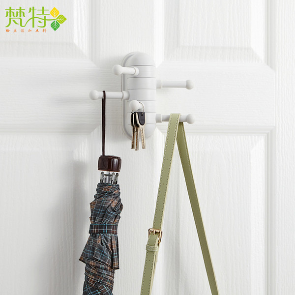 Avoid Nail Caterpillar Hanging Type Rotating Kitchen And Toilet Five Even A Hook Towel Frame Sundries Pylons 5 A Hook Wish Cross Border