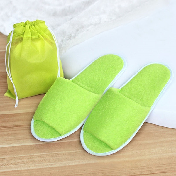 New Simple Slippers Men Women Hotel Travel Spa Portable Folding House Disposable Home Guest Indoor Slippers Big Size Shoes sui0149