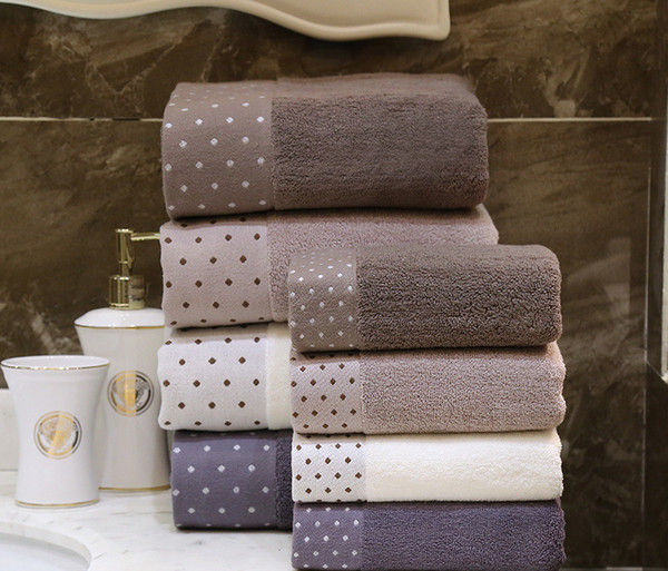 Home Soft Comfortable and Breathable Cotton Towel Adult Practical Plain Cotton Towels Add Thick Jacquard Bathrooms