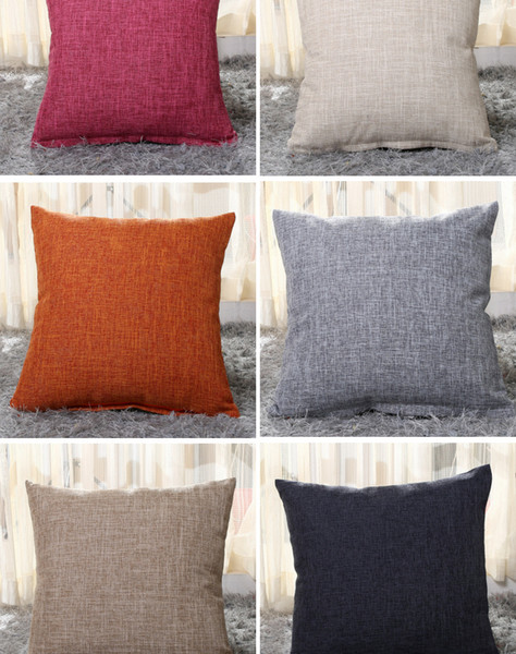 15.7''x15.7'' Linen Cotton Cushion Cover Home Bedding Decor Pillowcase Washable Sofa Throw Pilliws Cover for Living Room not filling