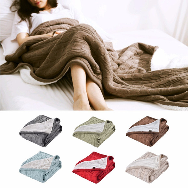 Soft Throw Blanket Warm Coral Blankets Travel Flannel Sofa Solid Color Fleece Blankets For Bed Warm Cobertor