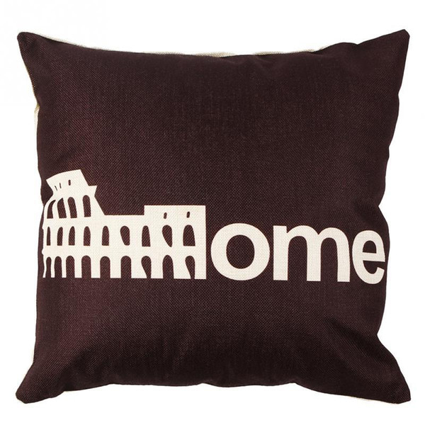 Romantic Rome Sofa Cushion Cover Throw Pillowcase Pillow Cover Household Decoration