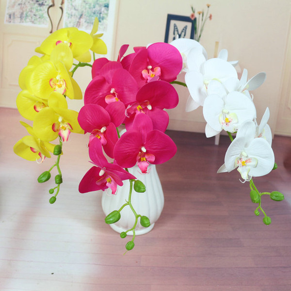 Manufacturer direct selling hotel simulative flower wholesale new flower butterfly orchid flower orchid film flowerpot