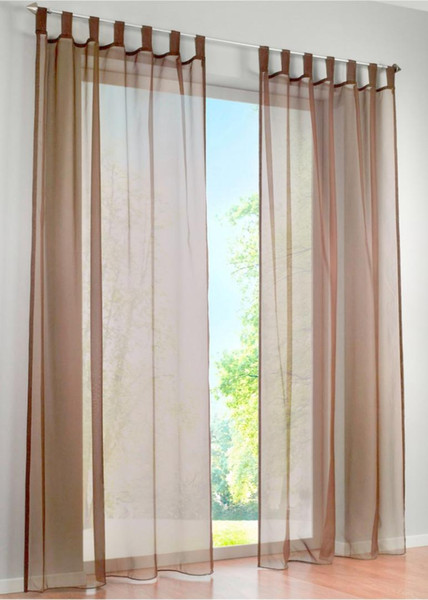 Hot Sale- High Quality western simple Voile Solid color sheer window curtains (a pair)