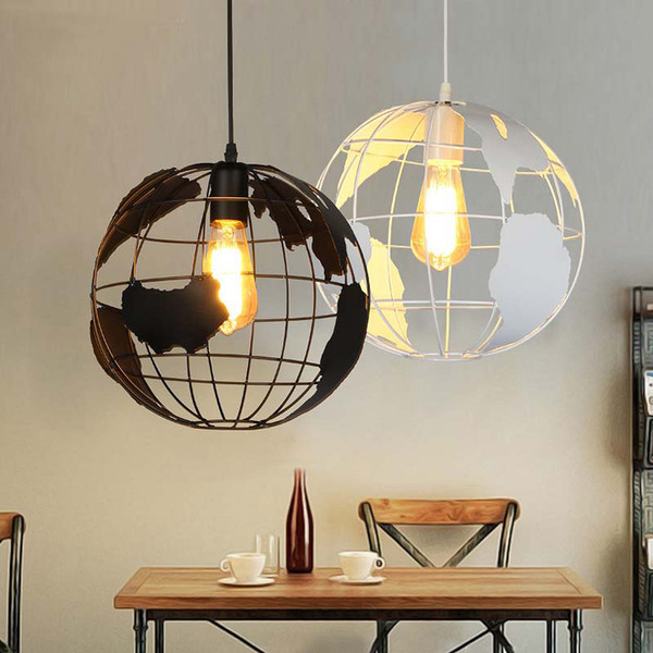 Nordic Modern Simple Wrought Iron Chandelier Creative Cool Hallway Aisle Study Restaurant Lights Globe Children Chandelier Hanging Lights