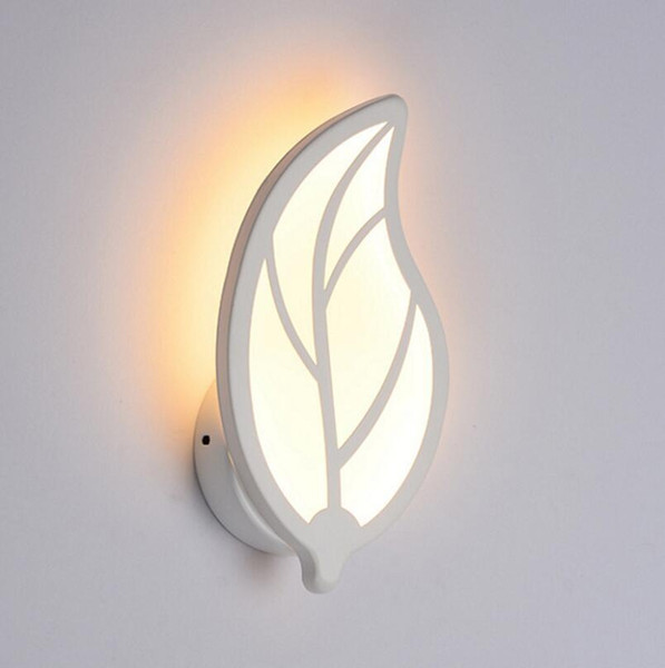 9-15W LED Wall Light Wall Mounted Single Side Bathroom Bedroom Corridor Decor Acryl Lamp Leaf Bamboo