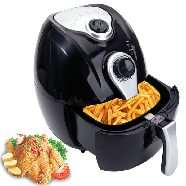 Electric Air Fryer w/ Temperature Control, Detachable Basket & Carry Handle