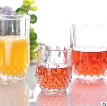 Lead free diamond glass cup, heat-resistant transparent cup, fruit juice, beer glass, KTV Hotel Whiskey Cup.