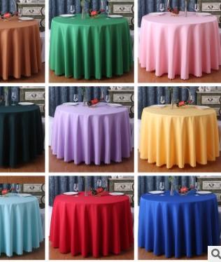 Wholesale hotel table cloth banquet hotel large round restaurant table cloth home cloth art pure color