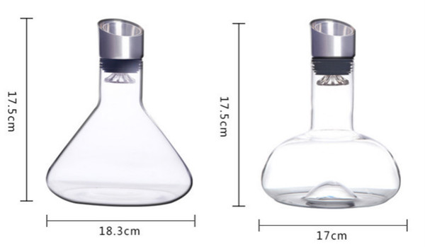 Wholesale Handmade Clear Creative Glass Decanter Leed Free Crystal Wine Decanter for Home and Party Use