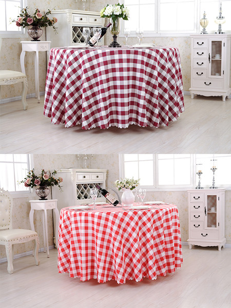 Hot Sale Tartan Plaid Cloth Garden Picnic Cloth Red check Tablecloths Hotel Picnic Home Tablecloths For Kitchen