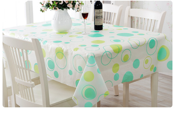 Pastoral PVC Square Table Cloth Waterproof Oilproof Floral Printed Lace Edge Plastic Table Covers Anti Hot Coffee Tablecloths