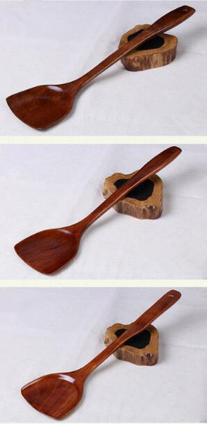 Kitchen, Dining & Bar Natural Wood Turners With Long Handle Not Stickt Pot Cook Frying Egg Steak Fish Cooking Utensils Kitchen Accessories