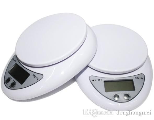 2018 new Portable Digital Scale 5Kg 1g Electronic Kitchen Good Helper Electronic Weight Scale 5Kg 1g battery included fast shipment j103