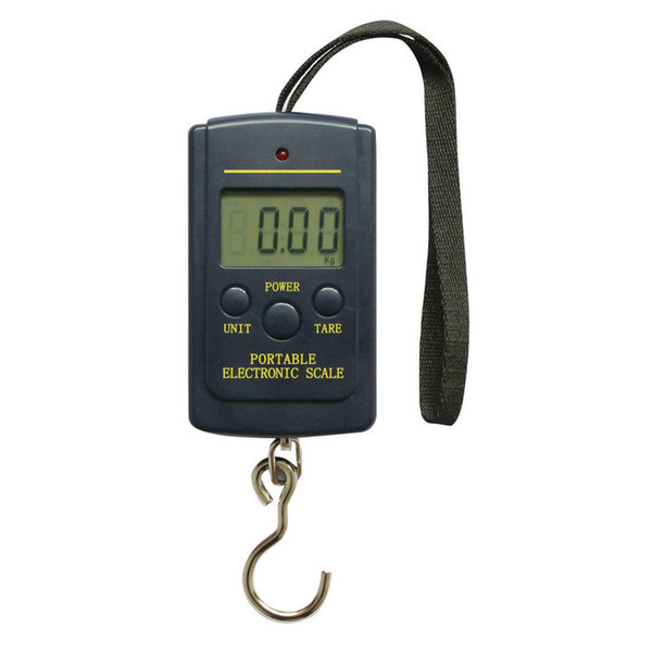 Black LCD Mini Electronic Scale Digital Scales 0.01kg - 40kg Hanging Scale Luggage Weight Balance Steelyard free shipping by DHL