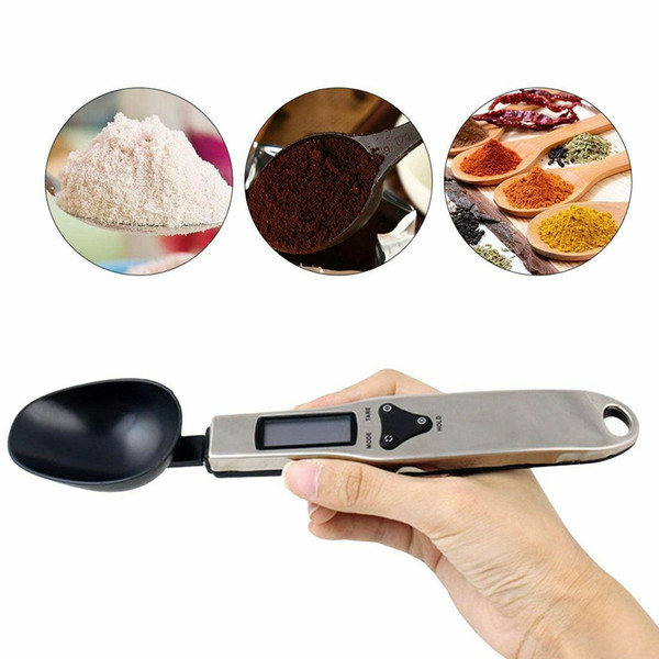 Portable LCD Digital Kitchen Scale Measuring Spoon Gram Electronic Spoon Weight Volumn Food Scale 300g/0.1g 500g/0.1g